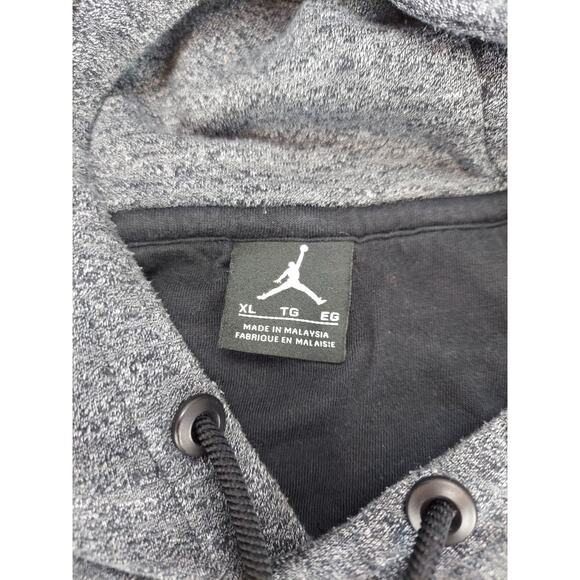 Nike Air Jordan Jumpman Athleisure Dark Heather Gray Hoodie 802179-010 XL - Picture 6 of 13